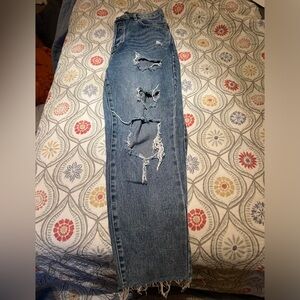 Pacsun Distressed medium washed jeans